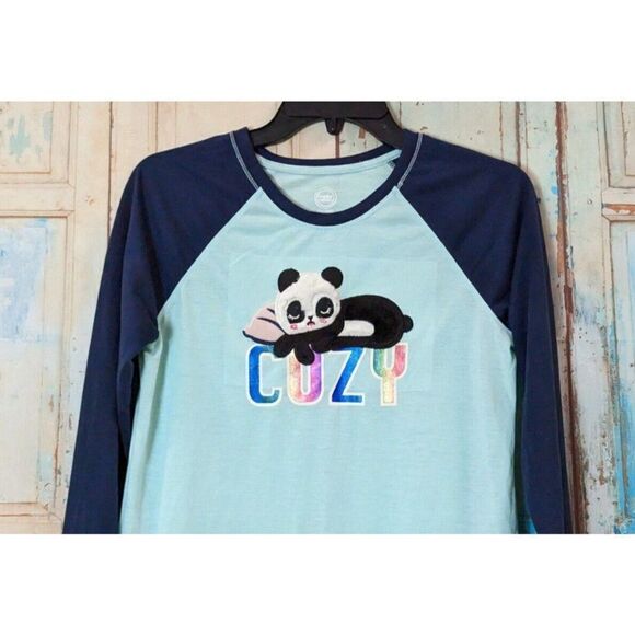 Wonder Nation Girls Size XXL 18 Mint Blue Long Sleeve Pullover T-Shirt - Picture 5 of 10